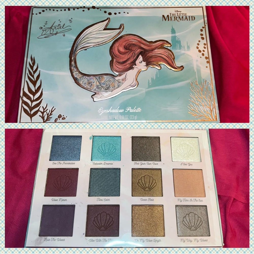 Disney The Little Mermaid Eyeshadow Palette - Shimmers & Mattes - Ariel